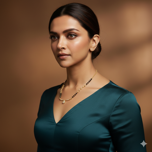 "The Bloom Minimalist Diamond Mangalsutra"