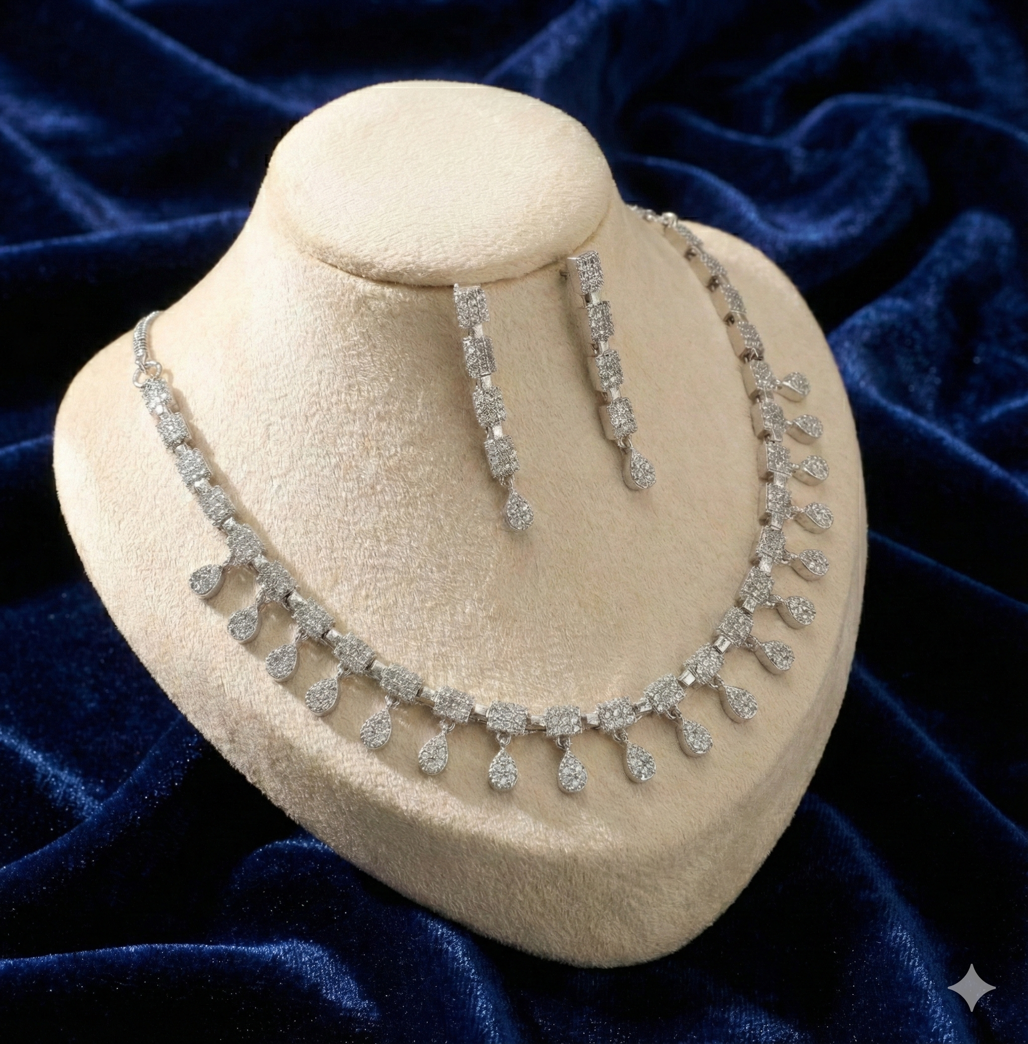 The Celestial Droplet Geometric Jewelry Set