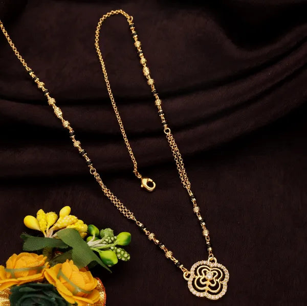 Micro Gold Plated Fancy Mangalsutra For Women