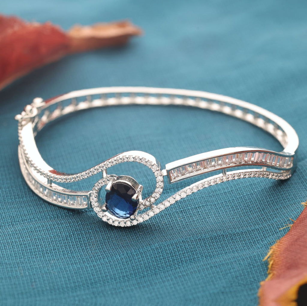 Sparkling Elegance Ruby Grace American Diamond Tennis Bracelet