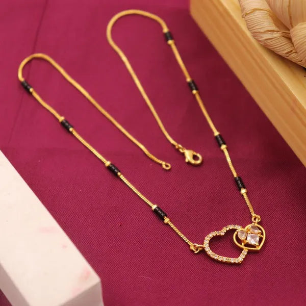 Gold Polish Mangalsutra For Women