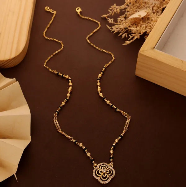 Micro Gold Plated Fancy Mangalsutra For Women