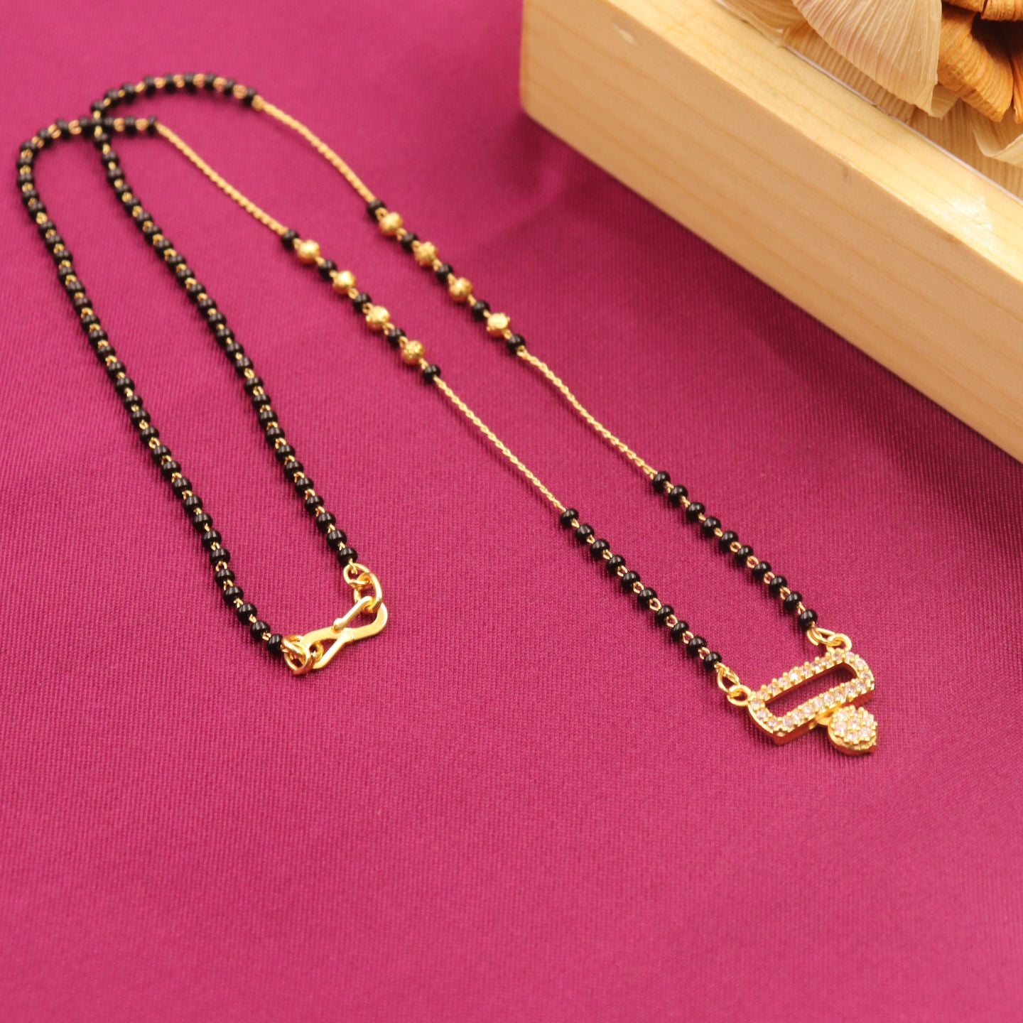 Gold Polish Mangalsutra For Women