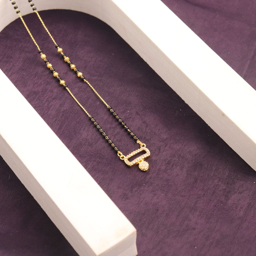 Gold Polish Mangalsutra For Women