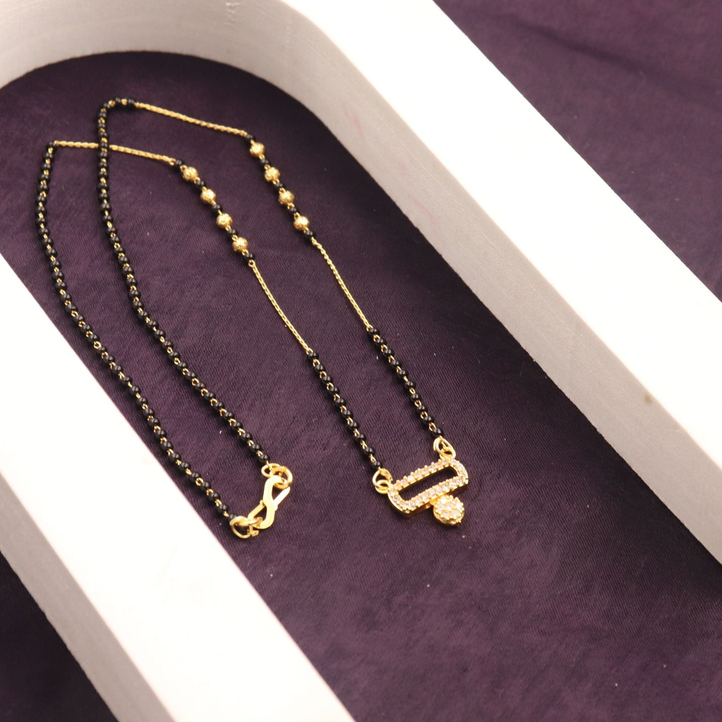 Gold Polish Mangalsutra For Women