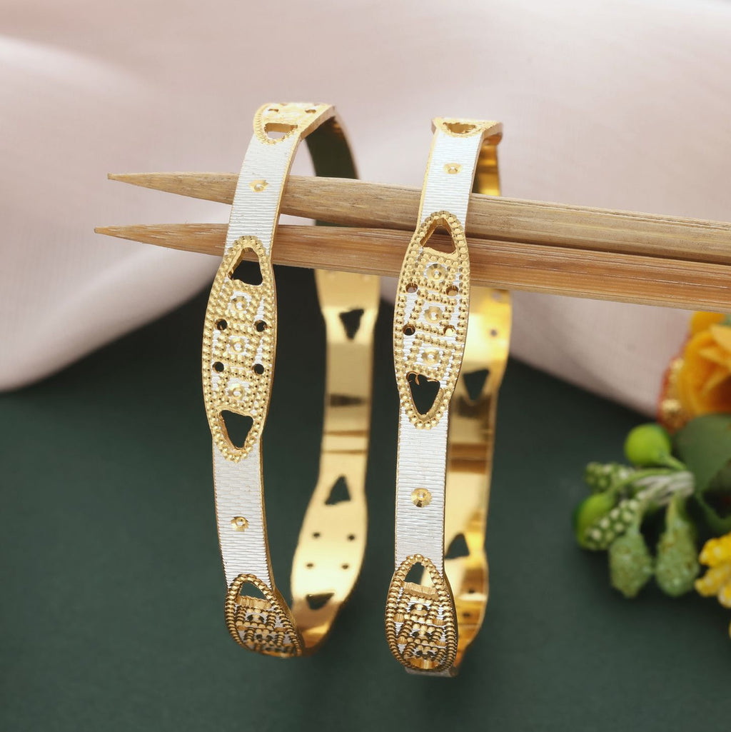 Sparkling Gold & Silver Diamond Bangles For Modern Elegance And Crafted For Sophistication