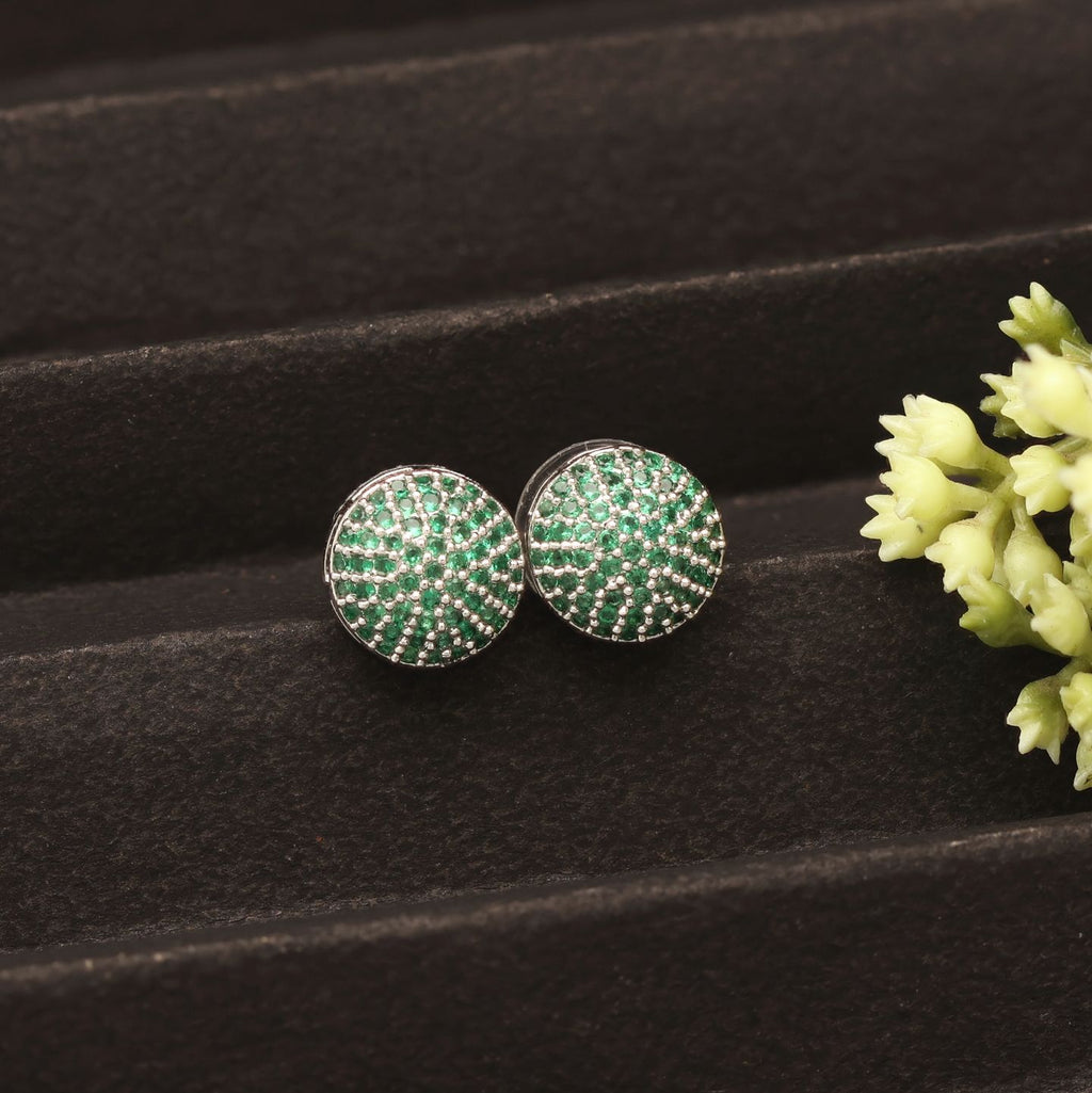 Silver-Toned Kundan Earrings With Blush & Lilac Stone Drop Earrings - Statement Chandelier Jewelry